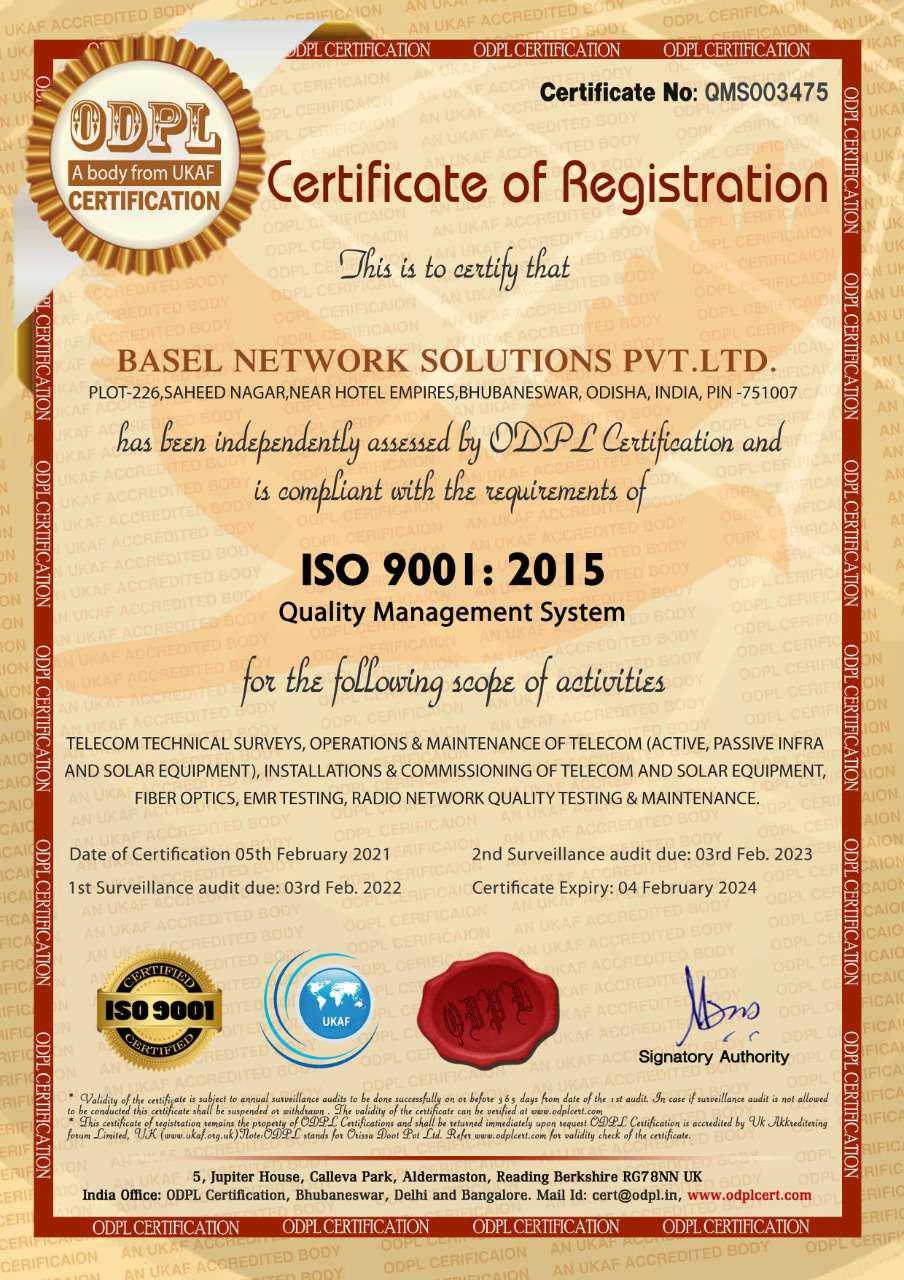 our certifications